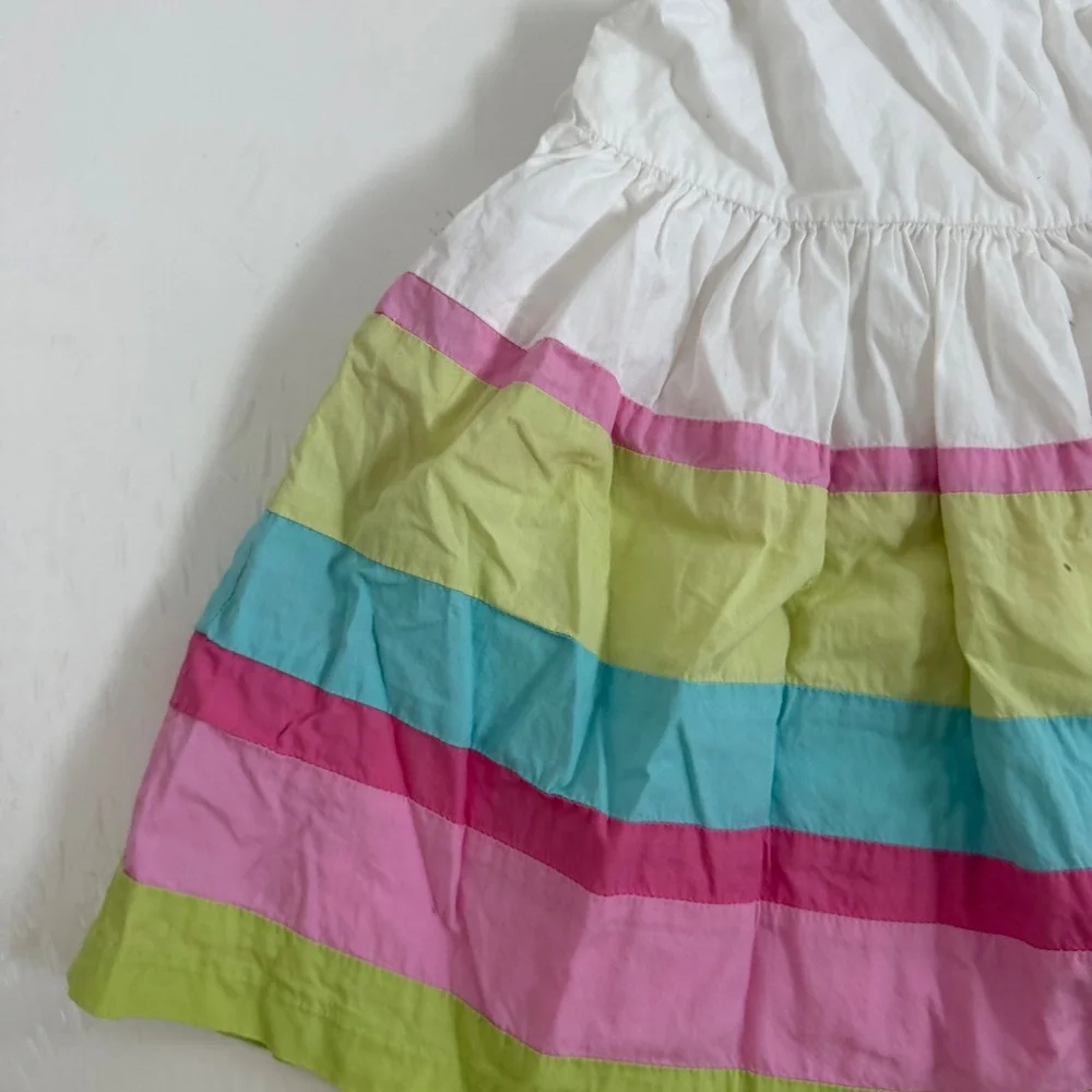 Vintage Gymboree Striped Tiered Cotton Sundress Size 12-18 Months